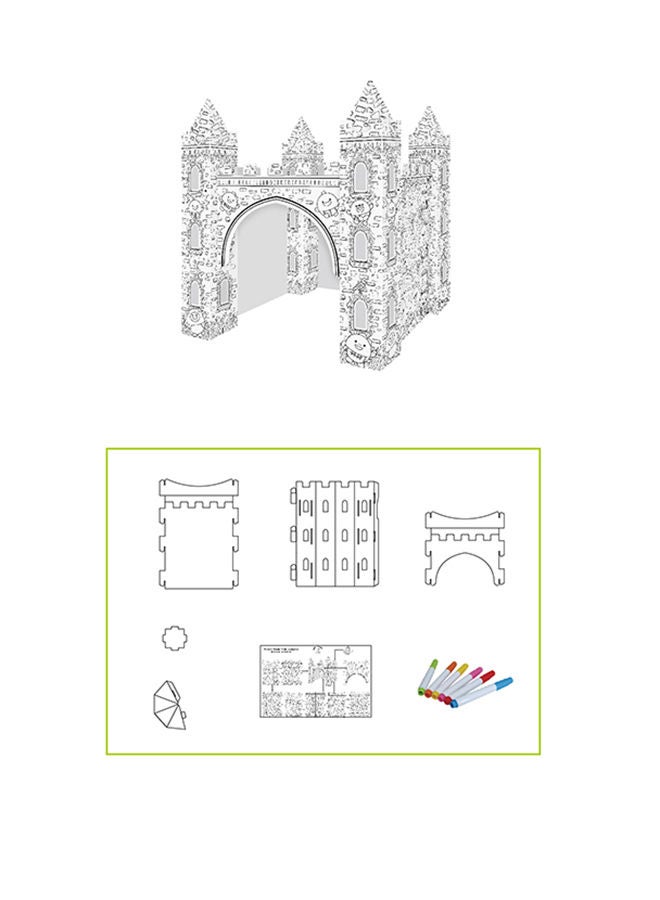 Diy Doodle Castle, Erasable 38*4*31cm