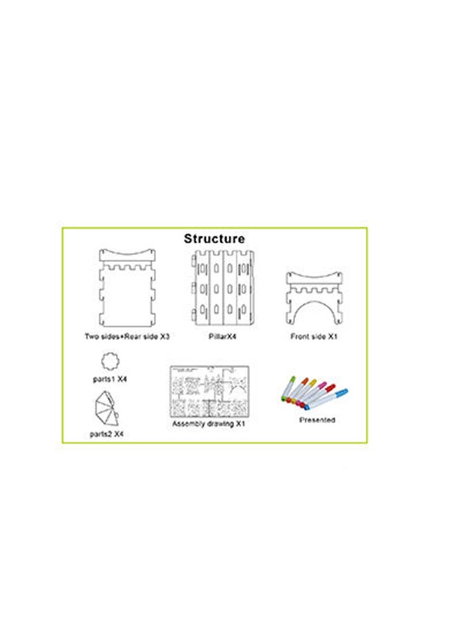 Diy Doodle Castle, Erasable 38*4*31cm