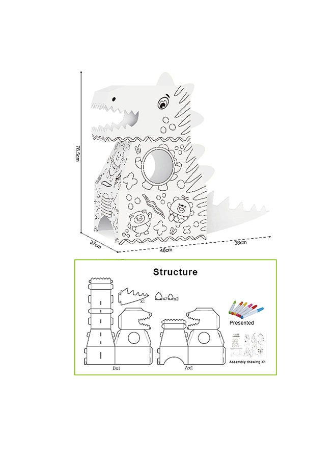 Ya Hong Diy Doodle Dinosaur, Wearable Multicolour - Image 1