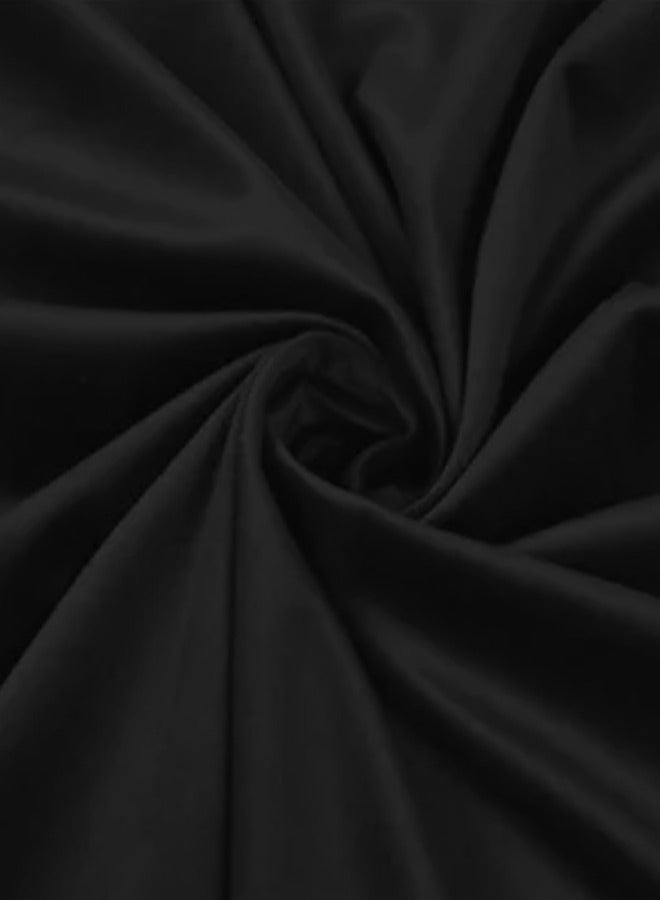 Kunzita 2 Pieces Velvet Decorative Cushion Set Solid Design Black 30x50cm - Image 4