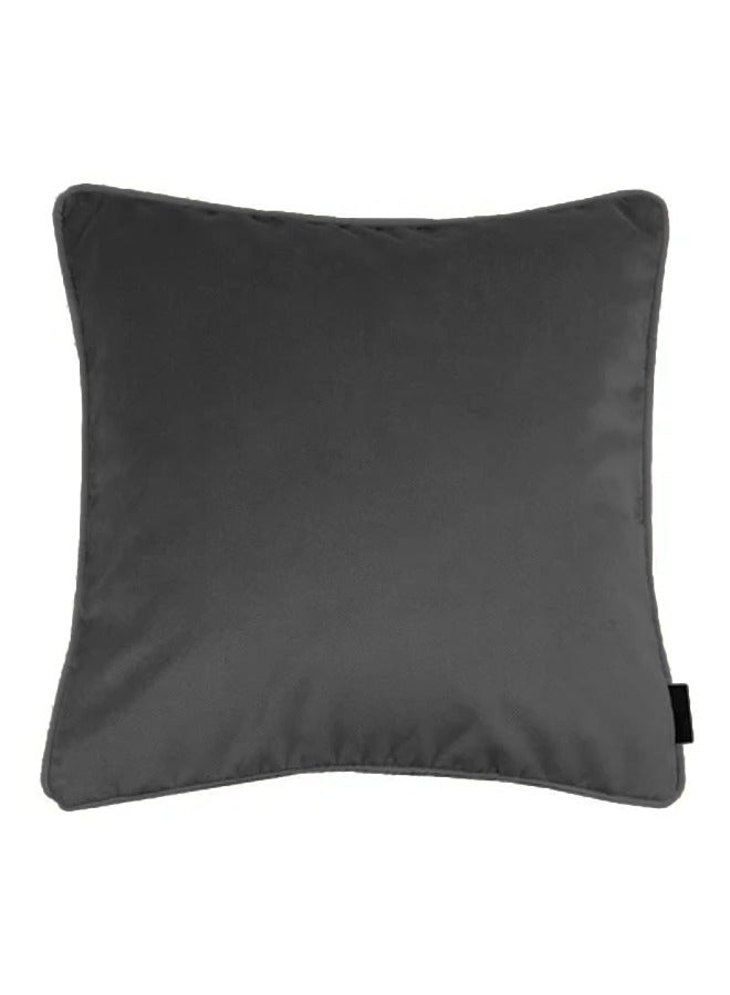 REGAL IN HOUSE square Velvet Soft Decorative Cushion Solid Design velvet Dark Gray 45 x 45cm  - Image 1