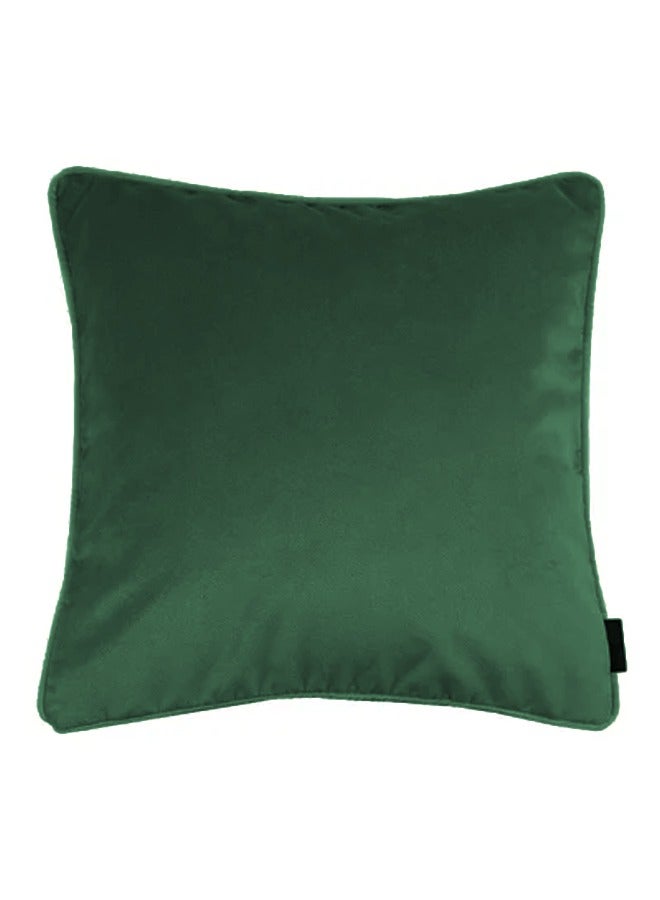 REGAL IN HOUSE square Velvet Soft Decorative Cushion Solid Design Velvet Dark Green 45x45cm  - Image 1