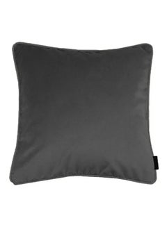 REGAL IN HOUSE square Velvet Soft Decorative Cushion Solid Design velvet Dark Gray 45 x 45cm  - Image 1