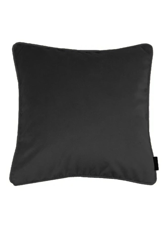 REGAL IN HOUSE square Velvet Soft Decorative Cushion Solid Design velvet Black 45 x 45cm  - Image 1