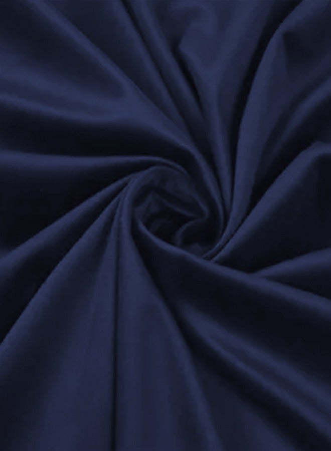 كونزيتا إن هاوس | طقم وسائد ديكور عدد 2 مستطيلة الشكل مخملية بتصميم سادة كحلي 30x50سم - Image 4