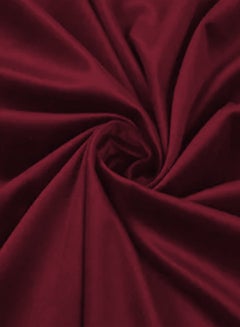 2 Pieces Velvet Decorative Cushion Set Solid Design Velvet Burgundy 30 x 50centimeter - v1675177555/N35055204A_4