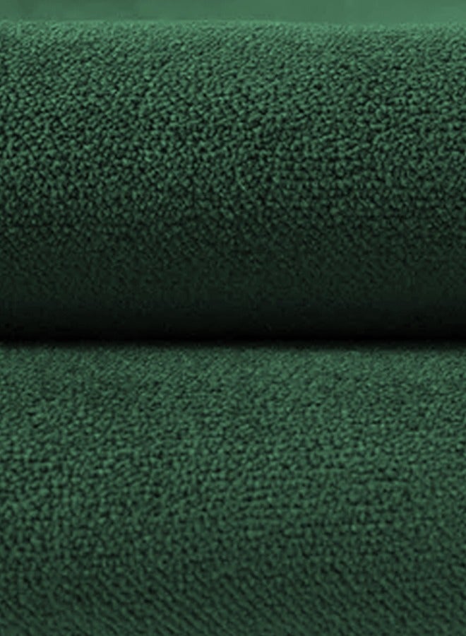 REGAL IN HOUSE - Rectangular Velvet Decorative Cushions Solid Design Polyester Dark Green 50x30cm - Image 1