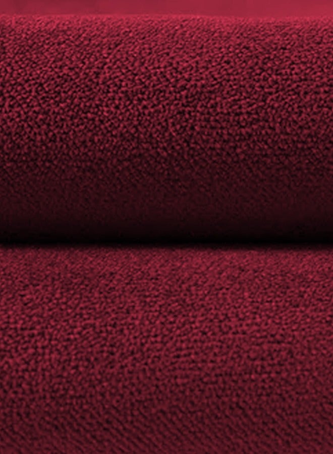 REGAL IN HOUSE Rectangular Velvet Decorative Cushions Solid Design Polyester Burgundy 50x30centimeter  - Image 3