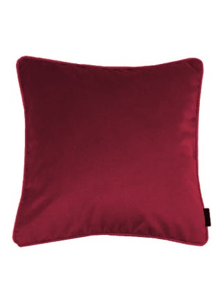 square Velvet Soft Decorative Cushion Solid Design Burgundy 45x45cm - v1675177722/N49759662A_1