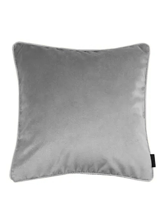 PENHALIGON'S - square Velvet Soft Decorative Cushion Solid Design Gray 45x45cm - Image 1