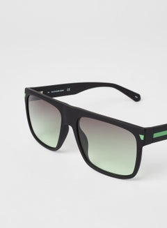 Calvin Klein Jeans Men's Full Rim Injected Modified Rectangle - Lens Size: 59 mm  - Image 3