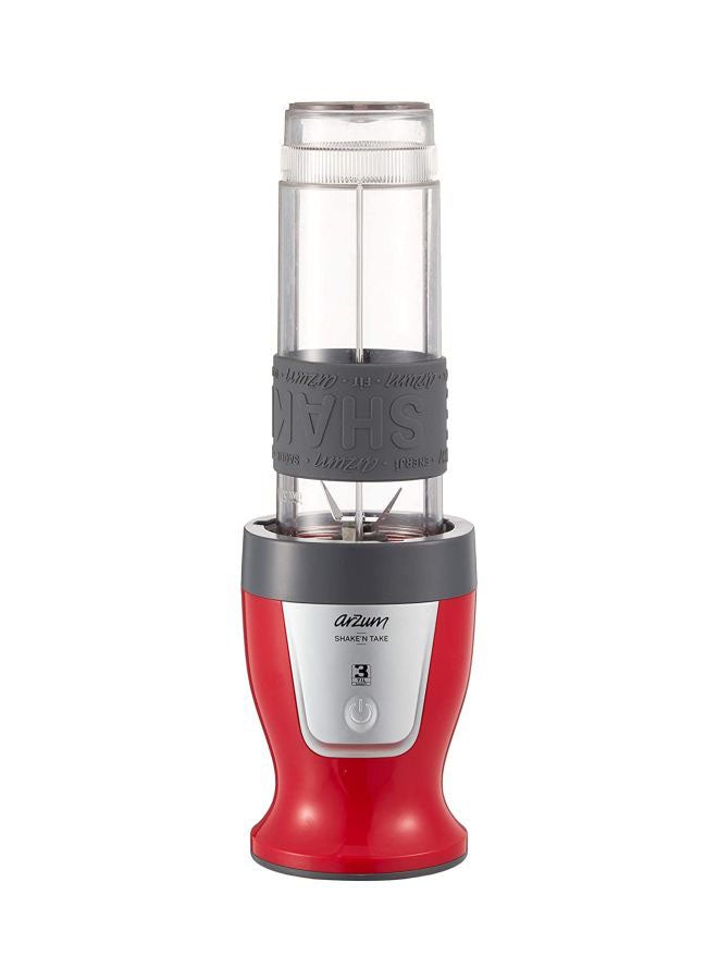 Arzum Personal Blender - 300w 570 ml 300 W AR1032 Red/Grey/Clear  - Image 1