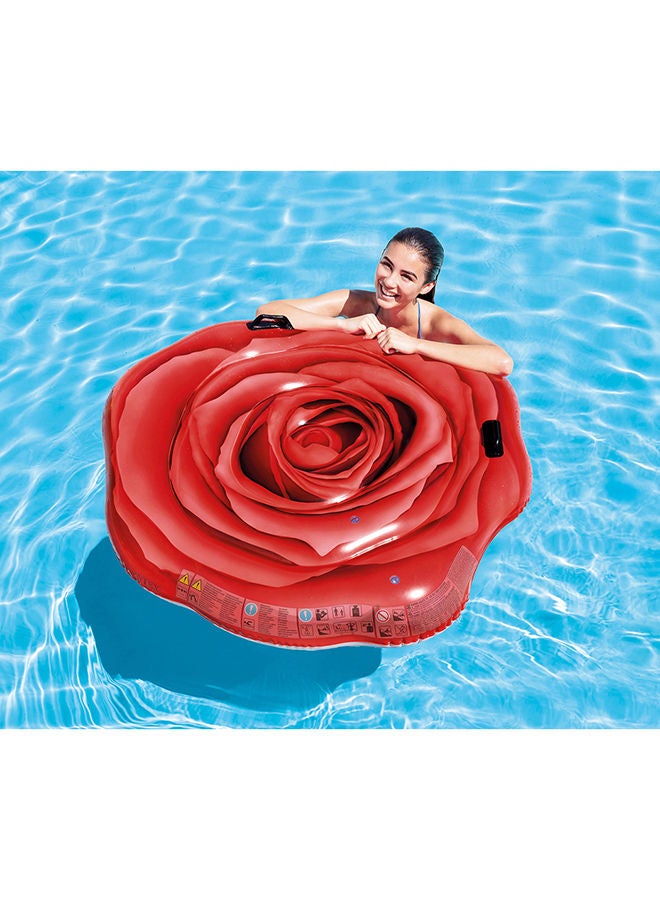 انتكس عوامة لحمام السباحة بتصميم بساط على شكل وردة حمراء 54x52بوصة - Image 5