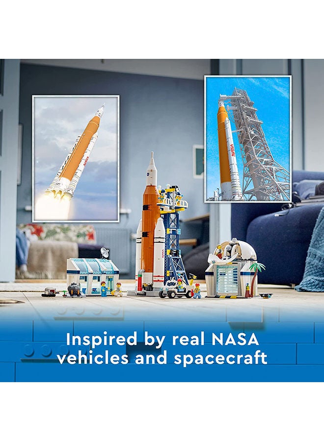 LEGO - 60351 City Rocket Launch Centre: NASA-Inspired Space Playset with Rocket,Building Set includes  Launch Tower, Observatory, and 6" Minifigures, Suitable for Kids Aged 7+ (1010 pcs) - 60351 1010 7+ Years - Image 1