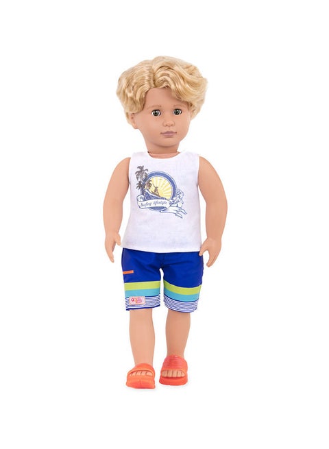 Gabe – Make A Big Splash With This Cool 18"-Inch Surfer Doll