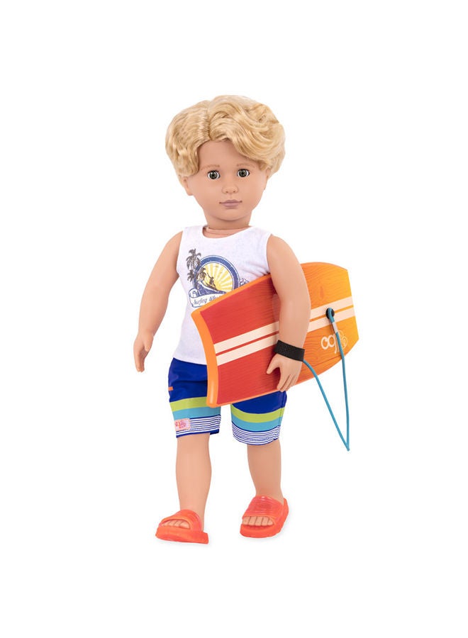 Our Generation Gabe – Make A Big Splash With This Cool 18"-Inch Surfer Doll  - Image 3
