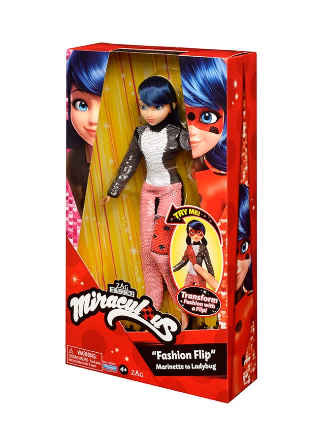 Miraculous - Miraculous - Fashion Flip Marinette To Ladybug 32.39 x 17.78 x 6.35cm - Image 1
