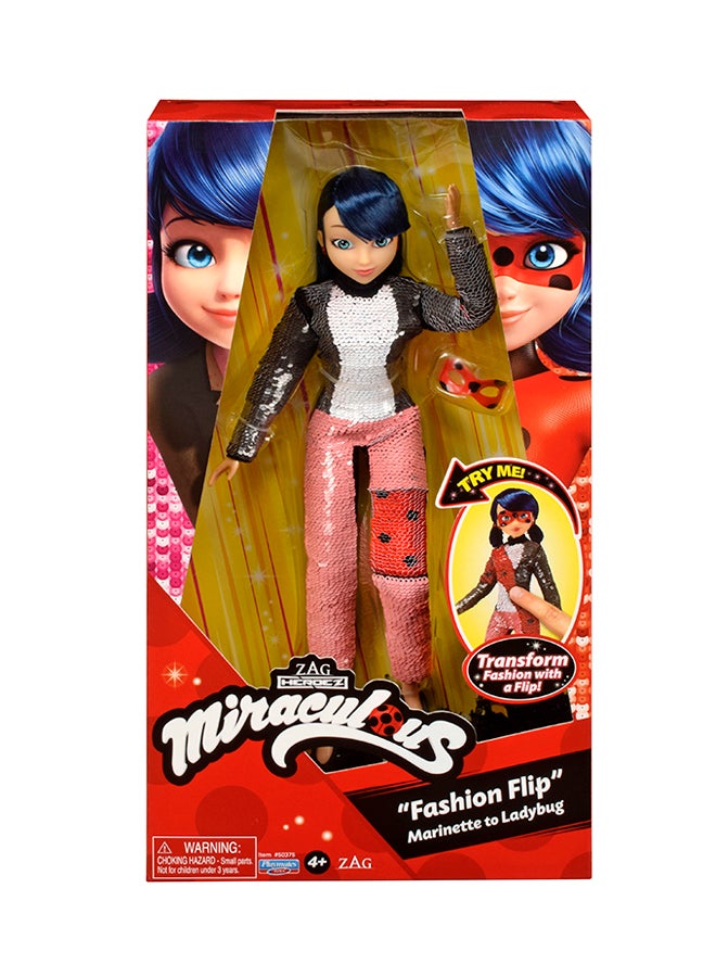 Miraculous - Miraculous - Fashion Flip Marinette To Ladybug 32.39 x 17.78 x 6.35cm - Image 1