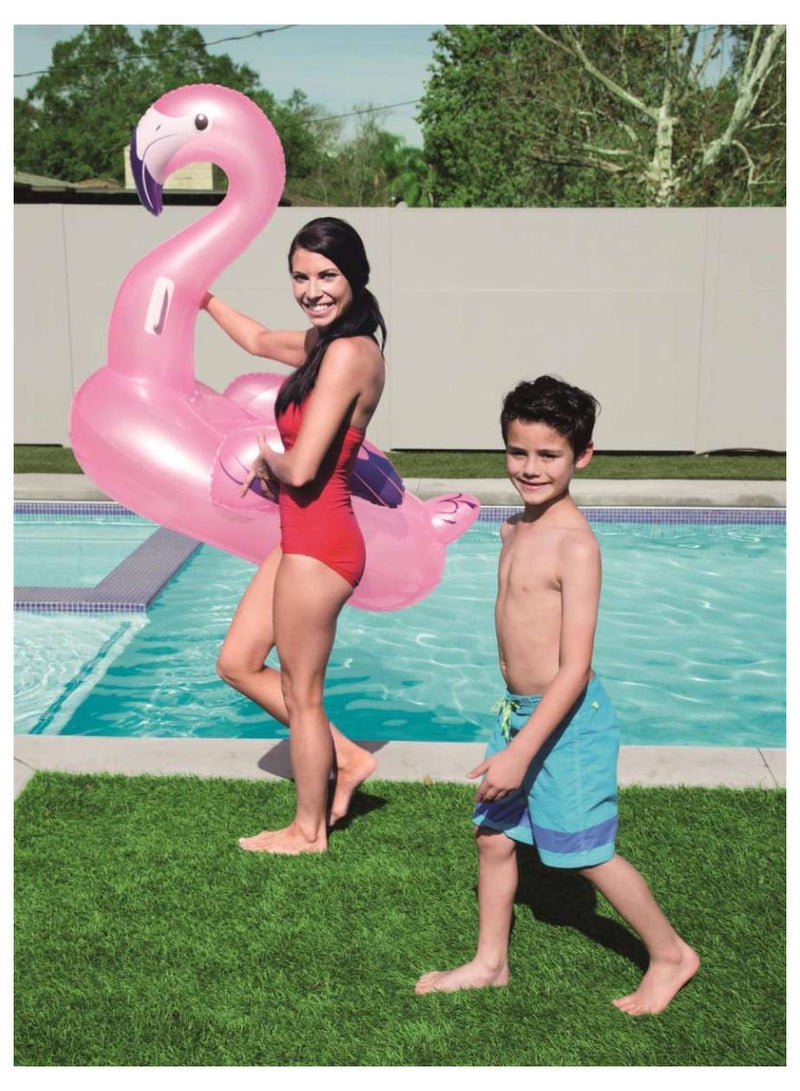 Bestway - Flamingo Inflatable Pool Rider 41122 127x127cm 127x127cm - Image 1