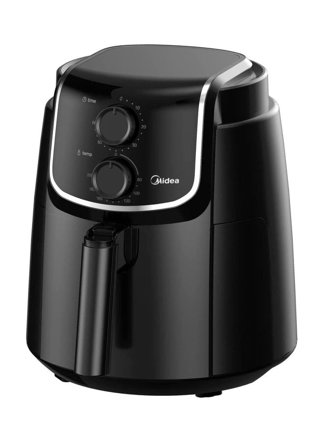 Midea Air Fryer With Dual Cyclone Rapid Hot Technology For Frying Grilling Broiling Roasting Baking And Toasting Timer 60 Minutes Temperature Control Up To 200°C 3.5 L 1500.0 W MF-TN35D2 Black - Image 2
