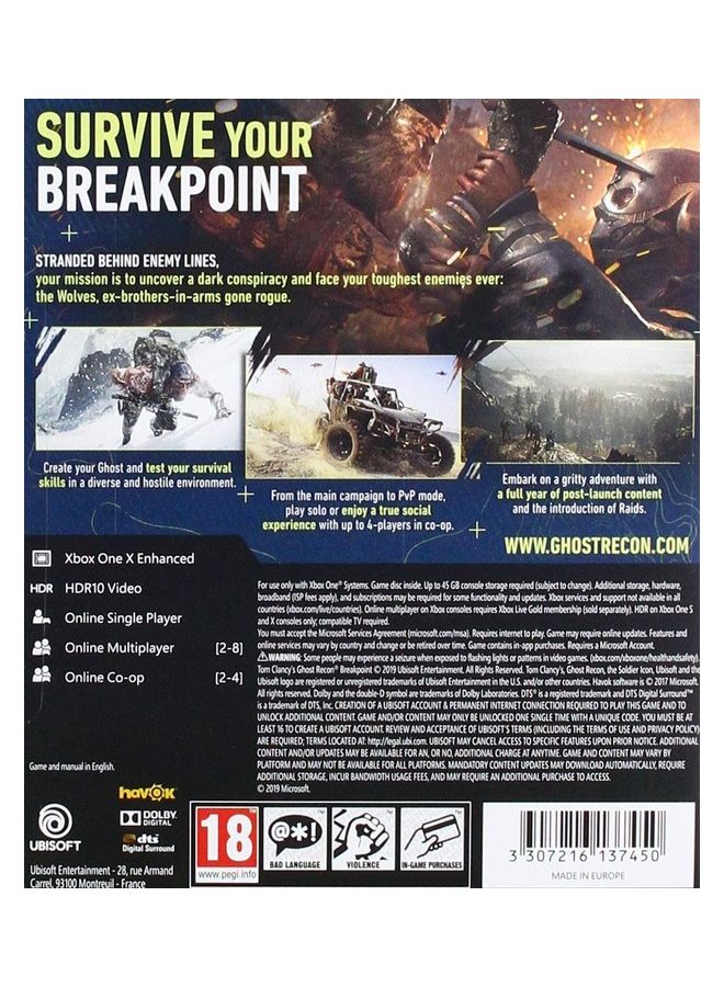 أوبيسوفت Tom Clancy's Ghost Recon: Breakpoint (Multilanguage In Game) - xbox_one  - Image 2
