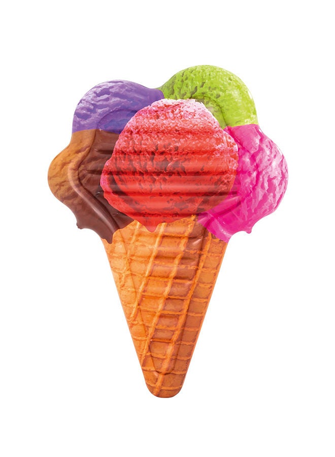 Bestway Ice Cream Cone Inflatable Pool Lounge With Repair Patch 6.2x51inch 6.2x51inch  - Image 1