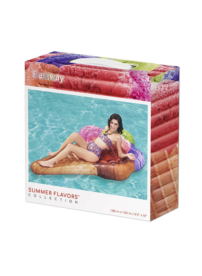 Bestway Ice Cream Cone Inflatable Pool Lounge With Repair Patch 6.2x51inch 6.2x51inch  - Image 5
