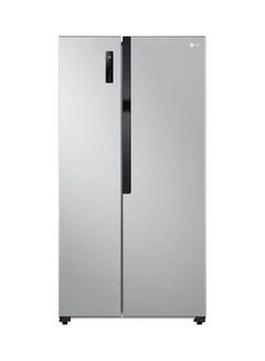LG Side By Side Inverter Motor Refrigerator 519 Litres 18 Cubic Feet Total No Frost Touch Control Multi Air Flow LED Lighting GCFB507PQAM Stainless  - Image 1