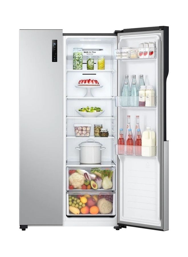 LG - Side By Side Inverter Motor Refrigerator 519 Litres 18 Cubic Feet Total No Frost Touch Control Multi Air Flow LED Lighting GCFB507PQAM Stainless - Image 1
