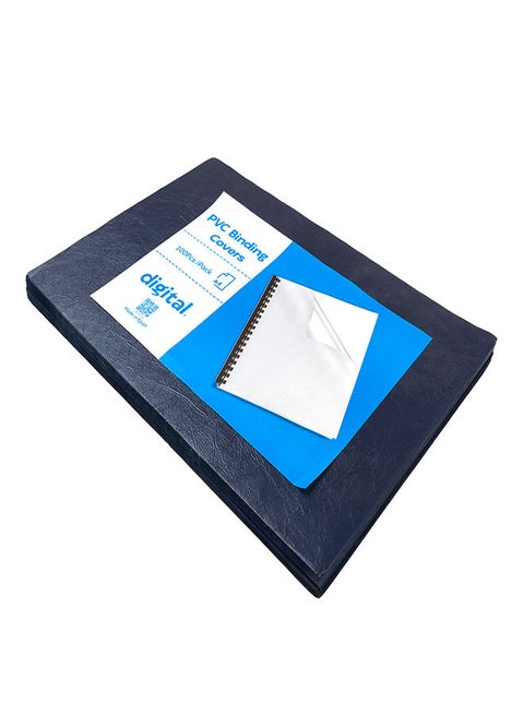 Binding Covers, A4, 100 Pcs Dark Blue