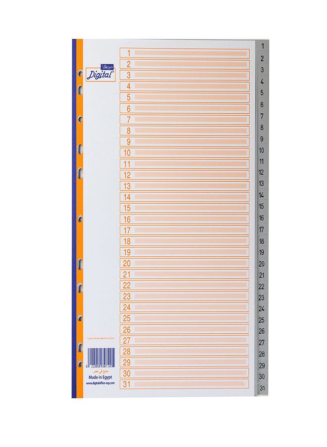 Digital - Index Dividers A4 Printed Multicolour - Image 1