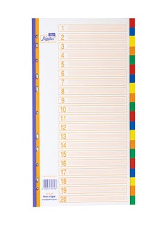 Index Dividers A4 Colored Multicolour