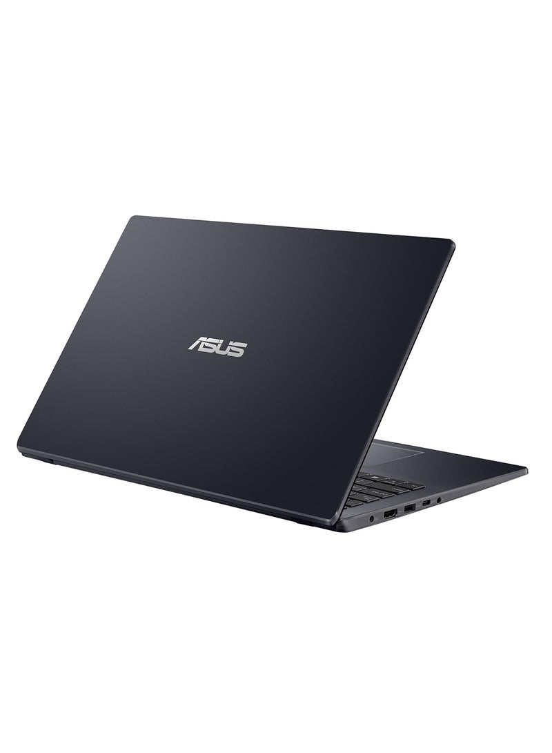 أسوس - لابتوب E510MA-BR997WS بشاشة فائقة الدقة مقاس 15.6 بوصة ومعالج سيليرون N4020 / ذاكرة وصول عشوائي (رام) سعة 4 جيجابايت /  سعة تخزين 128 جيجابايت / نظام تشغيل ويندوز 11 هوم / رسومات انتل فائقة الجودة الإنجليزية/العربية أسود - Image 1