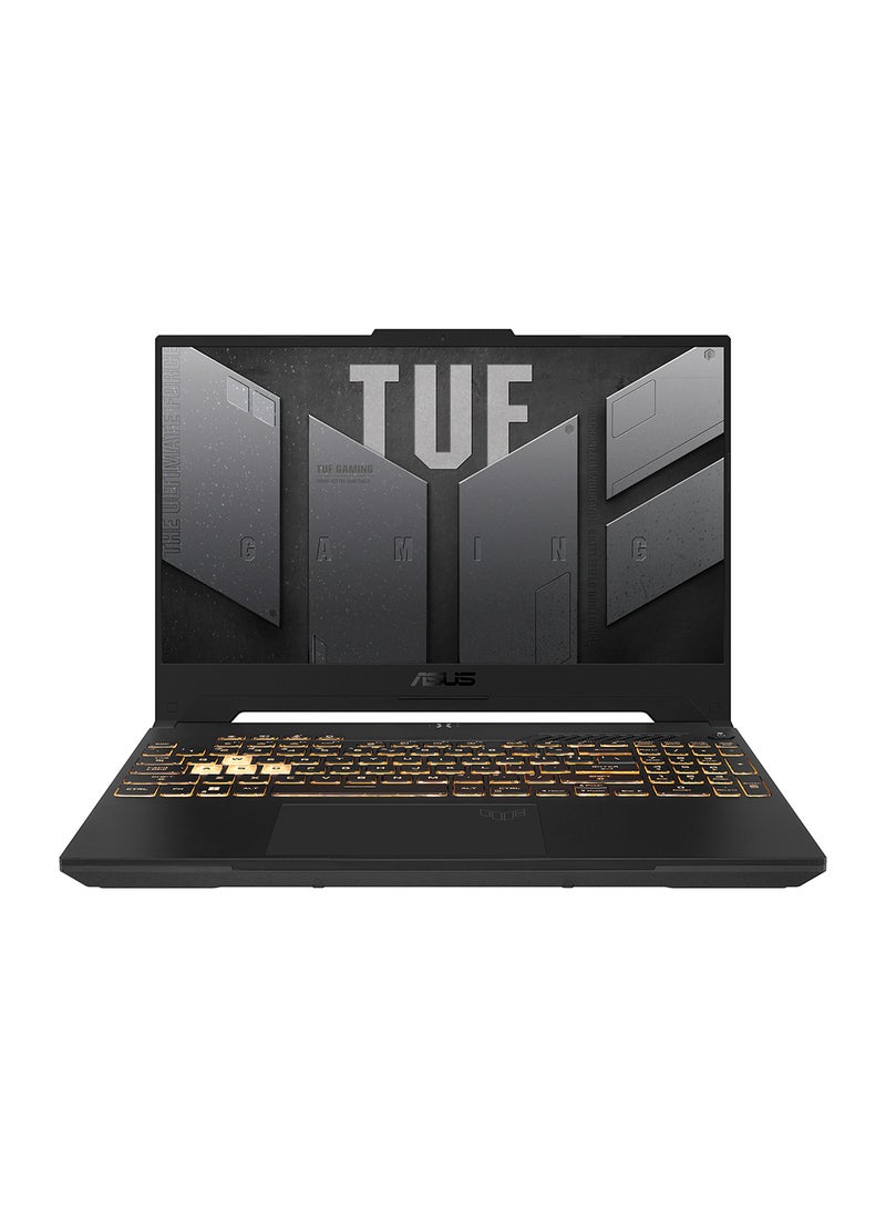 أسوس - شاشة TUF Gaming F15 مقاس 15.6 بوصة وتردد 144 هرتز، ومعالج Core i7-12700H/ذاكرة وصول عشوائي سعة 16 جيجابايت/محرك أقراص SSD سعة 512 جيجابايت/بطاقة رسومات NVIDIA GeForce RTX 3050 سعة 4 جيجابايت/نظام التشغيل Windows 11 Home/ - Image 1