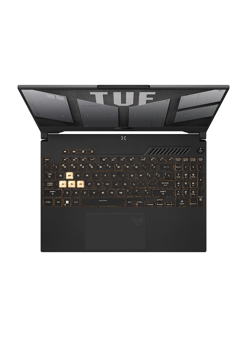 أسوس - شاشة TUF Gaming F15 مقاس 15.6 بوصة وتردد 144 هرتز، ومعالج Core i7-12700H/ذاكرة وصول عشوائي سعة 16 جيجابايت/محرك أقراص SSD سعة 512 جيجابايت/بطاقة رسومات NVIDIA GeForce RTX 3050 سعة 4 جيجابايت/نظام التشغيل Windows 11 Home/ - Image 1