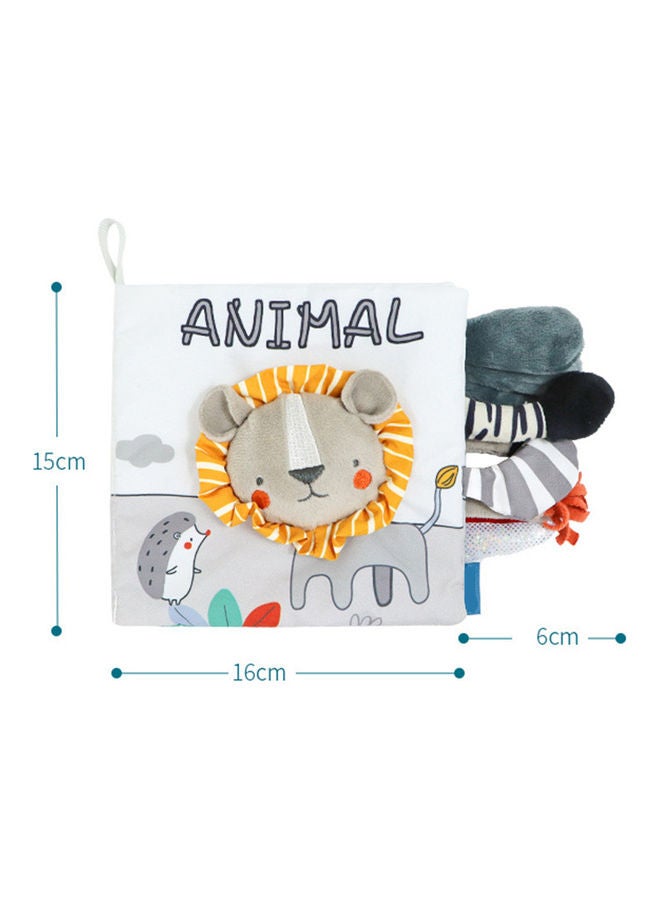 Kidle - Baby Cloth Book With Sound Sensory Training Three-dimensional Cognitive Visual Toys With Rustling Sound Crinkle 15x16x2cm - Image 1