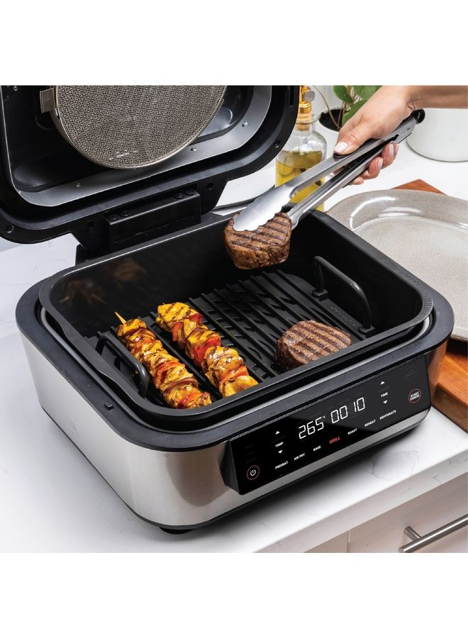 nutricook Smart Indoor Grill And Air Fryer With Built-In Thermometer 8.5 L 1760.0 W AFG960 Black/ Silver  - Image 4