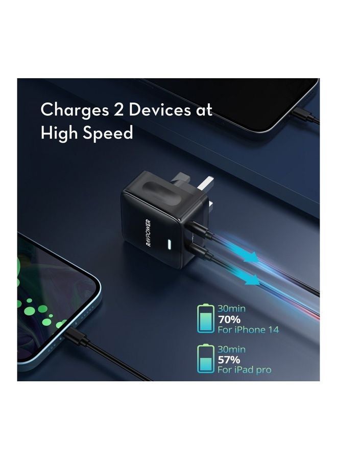 RAVPOWER Dual Port 35W Wall Charge Black  - Image 4