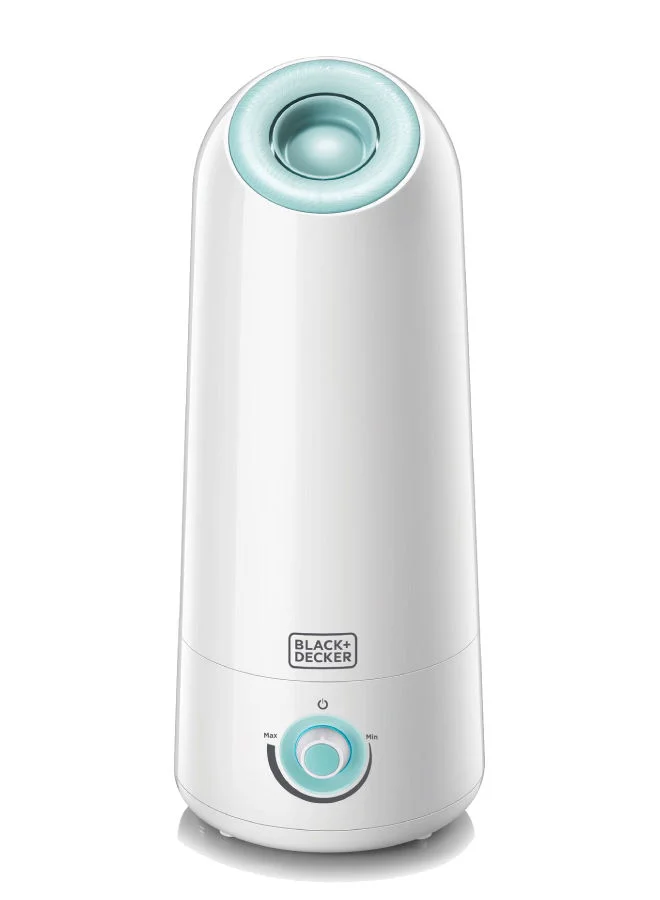 BLACK+DECKER Ultrasonic Air Humidifier, Covers 430 sqft, Adjustable Mist, Auto Shutoff, Water Level Indicator, Aroma Tray for Oils - HM5000-B5 White/Mint Green