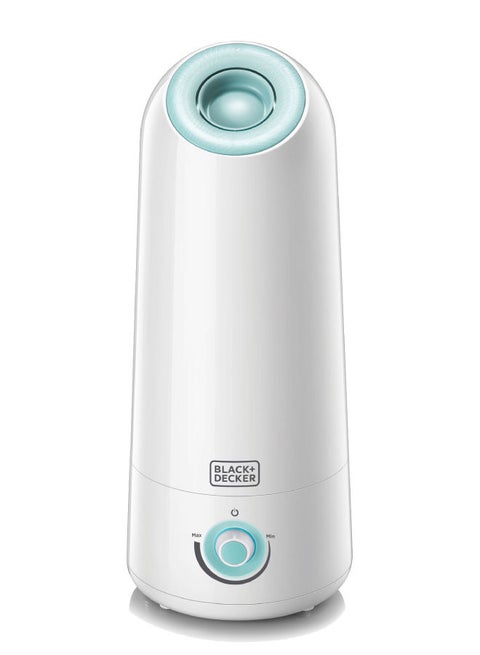 Ultrasonic Air Humidifier, Covers 430 sqft, Adjustable Mist, Auto Shutoff, Water Level Indicator, Aroma Tray for Oils - HM5000-B5 White/Mint Green