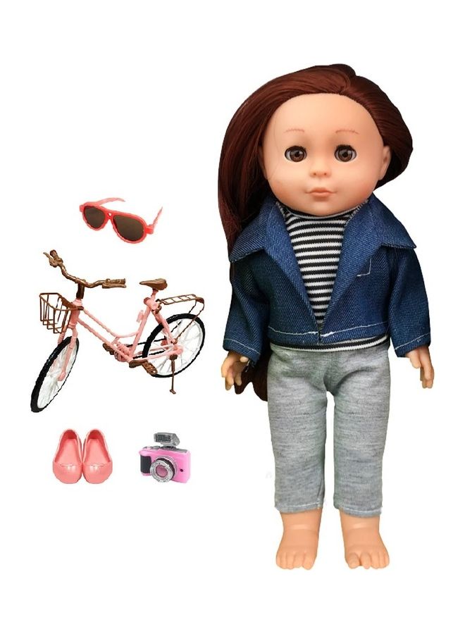 كيدل تتضمن مجموعة ألعاب الأطفال التظاهرية ملحقات دمية 12 بوصة كاملة للأطفال الصغار صبي فتاة لون عشوائي 13.5 × 9 × 31 سم 13.5x9x31سم - Image 1