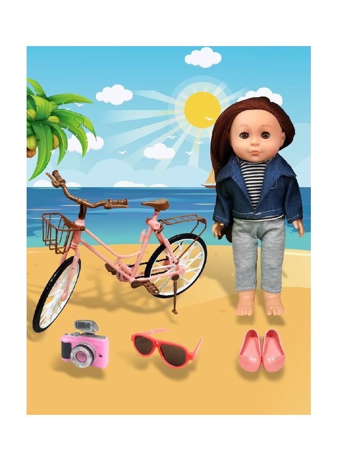 كيدل تتضمن مجموعة ألعاب الأطفال التظاهرية ملحقات دمية 12 بوصة كاملة للأطفال الصغار صبي فتاة لون عشوائي 13.5 × 9 × 31 سم 13.5x9x31سم - Image 3