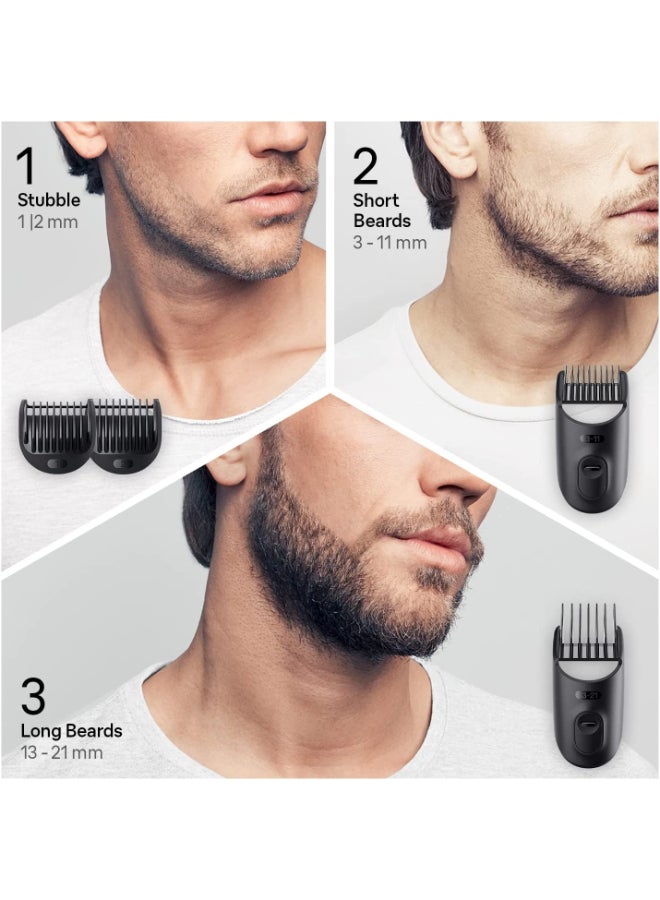 BRAUN - MGK5280 9-In-1 Beard Trimmer Set With Gillette Fusion5 ProGlide Razor Black/Blue - Image 1
