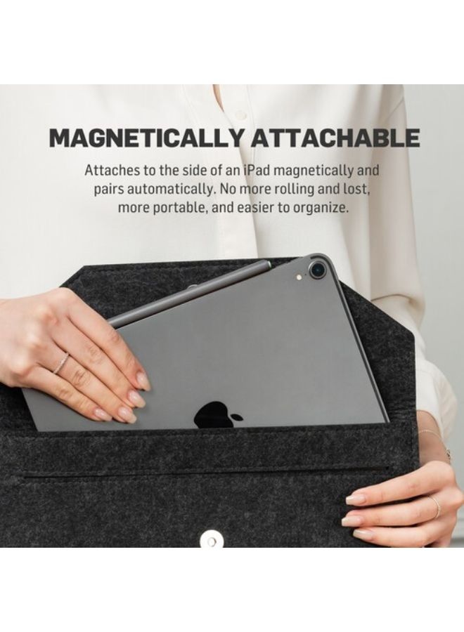 ADONIT - Neo Pro Apple iPad Native Palm Rejection Stylus - Charges on the iPad via Magnetic Attachment - Grey - Image 1