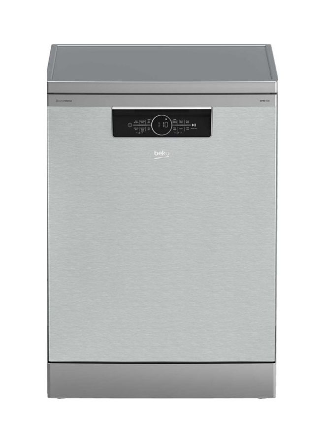 Beko - Dishwasher 60 Cm 6 Program 15 Person Inox LED Display CornerIntense Hygiene Steam Gloss Fast Half load 7658905177-BDFN36531XC Silver - Image 1