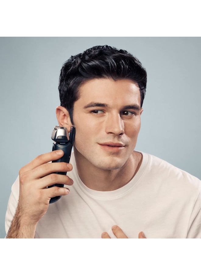 BRAUN - Series 8 Wet & Dry Shaver With Charging Stand And Travel Case 8413S Black 23.2 x 8 x 16.2cm - Image 1