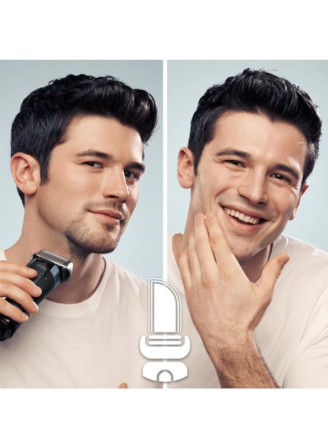 BRAUN - Series 8 Wet & Dry Shaver With Charging Stand And Travel Case 8413S Black 23.2 x 8 x 16.2cm - Image 1