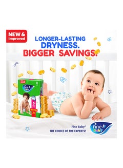 Fine Baby Baby Diapers Size 6 (16+ Kg) Junior, 144 Count  With The New Double Lock Leak Barriers  - Image 3