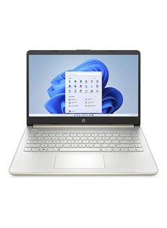 HP 14s-dq2223ne 6Z914EA (Upgraded Version) Laptop With 14-Inch Display, Core i3-1125G4 Processor/8GB RAM/256GB SSD/Intel UHD Graphics/Windows 11 Home-Middle East Version English/Arabic Natural Silver  - Image 1