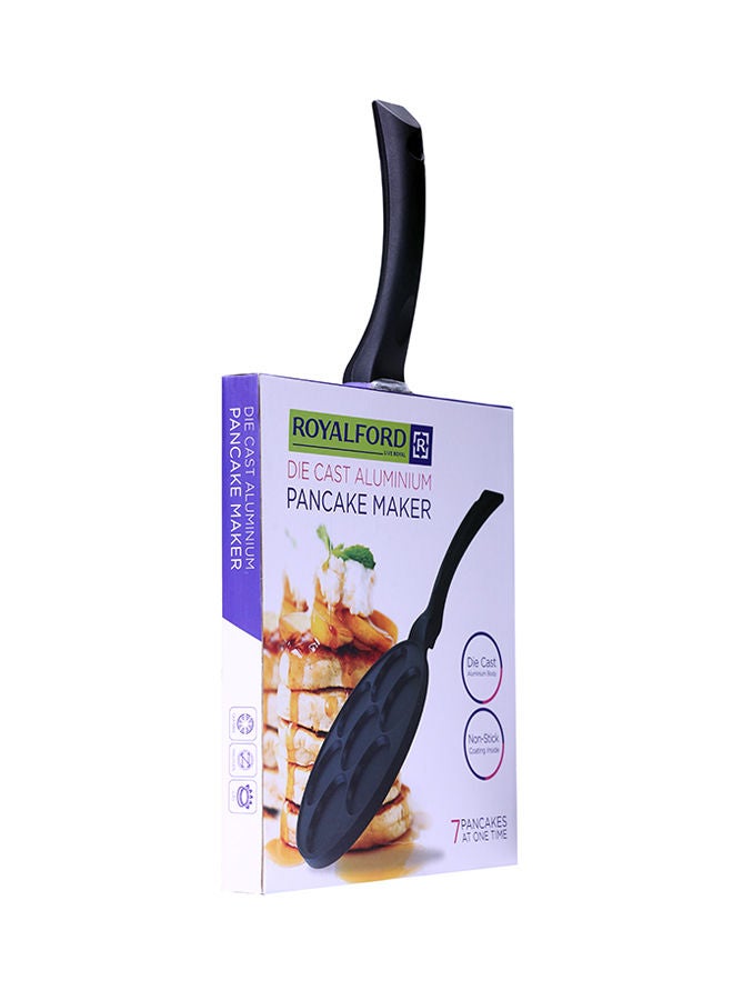 Pancake Maker Die Cast Aluminium Non Stick Coated Interior 27X3X29Cm Black - v1675264510/N13004372A_7